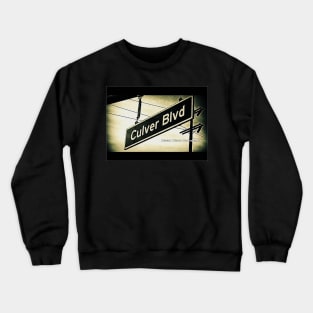 Culver Boulevard, Culver City, California by Mistah Wilson Crewneck Sweatshirt